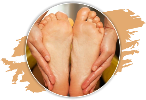 Apply to the soles of the feet